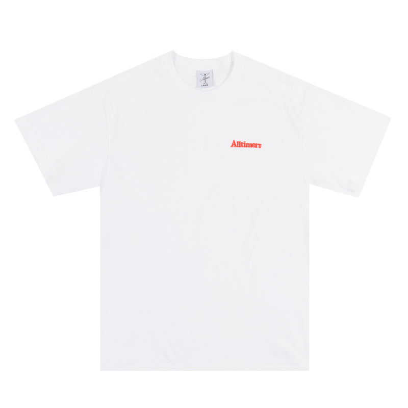TINY BROADWAY EMBROIDERED TEE WHITE