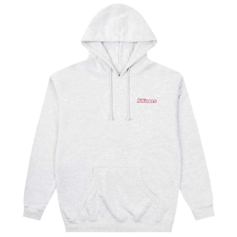 MINI BROADWAY EMBROIDERED HOODY HEATHER GREY – Alltimers