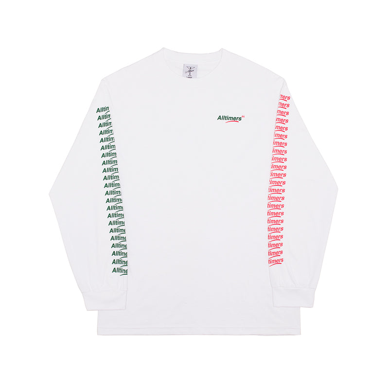 COUNT IT UP LONGSLEEVE TEE WHITE